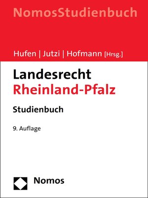 cover image of Landesrecht Rheinland-Pfalz